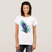 Schönes Peacock Feather T-Shirt (Vorne ganz)