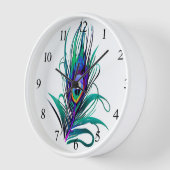 Schönes Peacock Feather Uhr (Winkel)