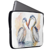 Schönes Pelican Couple, Pelican Liebe Bonds Laptopschutzhülle (Vorne Rechts)