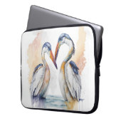 Schönes Pelican Couple, Pelican Liebe Bonds Laptopschutzhülle (Vorderseite Links)