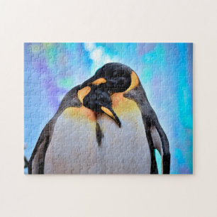 Schönes Penguin Couple, Jigsaw Puzzle