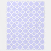 Schönes Periwinkle Quatrefolienmuster Frühjahr Fleecedecke (Vorderseite)