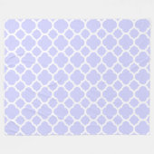 Schönes Periwinkle Quatrefolienmuster Frühjahr Fleecedecke (Vorderseite (Horizontal))