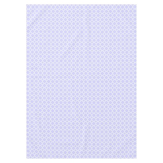 Schönes Periwinkle Quatrefolienmuster Frühjahr Tischdecke (Vorderseite)