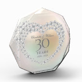 Schönes Perlenherz 30 Jahre alt Fotoblock (Links)