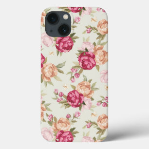 Schönes Perlmuster in Farbe auf Grün Case-Mate iPhone Hülle