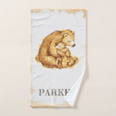 Schönes Personalisiertes Bärenwasser Badhandtuch Set (Handtuch)