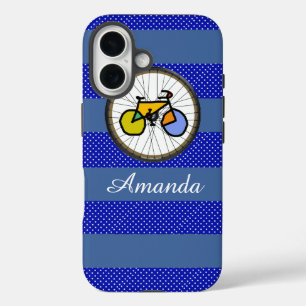 schönes personalisiertes Fahrrad iPhone 16 Hülle
