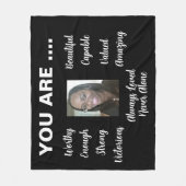 SCHÖNES PERSONALISIERTES FLEECKET FLEECEDECKE (Vorderseite)