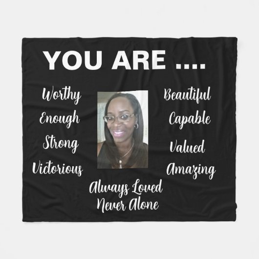 SCHÖNES PERSONALISIERTES FLEECKET FLEECEDECKE (Vorderseite (Horizontal))