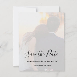 Schönes Personalisiertes Foto Save the Date