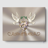 Schönes, Personalisiertes Gästebuch für Hochzeiten (Rückseite)