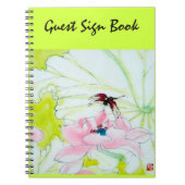 Schönes personalisiertes Gästebuch Notizblock (Vorderseite)