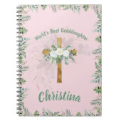 Schönes Personalisiertes GODAUGHTER Pink Notizblock (Vorderseite)