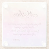 Schönes Personalisiertes Muttergedicht Glasuntersetzer (Rückseite)