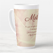 Schönes Personalisiertes Muttergedicht Milchtasse (Linke Ecke)