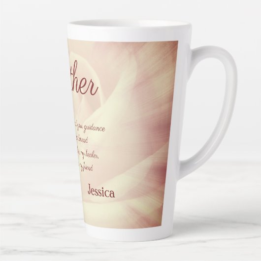 Schönes Personalisiertes Muttergedicht Milchtasse (Rechts)