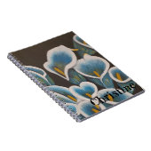 Schönes Personalisiertes Notebook mit Blume Notizblock (Rechte Seite)