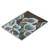 Schönes Personalisiertes Notebook mit Blume Notizblock (Linke Seite)