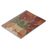 Schönes Personalisiertes Notebook mit Blume Notizblock (Linke Seite)