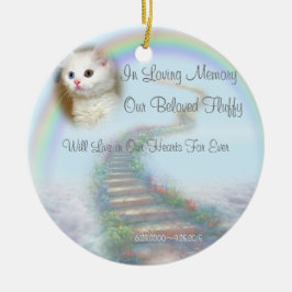 Schönes Personalisiertes Pet-Memorial mit Gebet Keramik Ornament