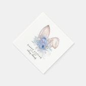 Schönes Personalisiertes WasserfarbenOstern Serviette (Ecke)