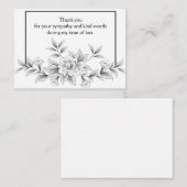 Schönes Petal Vielen Dank Mitteilungskarte (Vorne/Hinten)