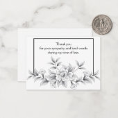 Schönes Petal Vielen Dank Mitteilungskarte (Vorderseite/Rückseite Beispiel)