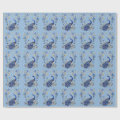 Schönes Pfauendesign - Elegantes Geschenk für sie Geschenkpapier (Flach)