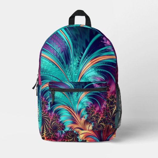 Schönes PfauenFeathers Rucksack (Vorderseite)