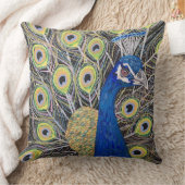 Schönes Pfauenpolster Kissen (Decke)