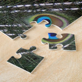 Schönes Pfauenprofil Puzzle (Seite)
