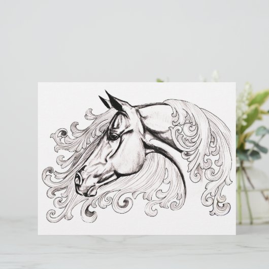 schönes Pferd (Stehend Vorderseite)