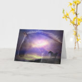 Schönes Pferd Art Geburtstagskarte Karte (Gelbe Blume)