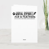 Schönes Pferd auf einem Weihnachtsbaum Karte (Rückseite)