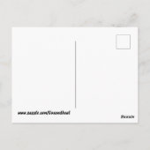 Schönes Pferd auf orangefarbenem Sonnenaufgang Postkarte (Rückseite)