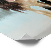 Schönes Pferd Decoupage drucken Poster (Ecke)