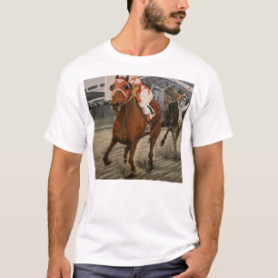 Schönes Pferd erfreut Besitzer bei klassischem Ren T-Shirt