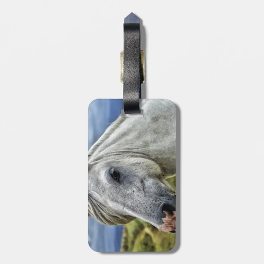 Schönes Pferd Gepäckanhänger (Rückseite vertikal)