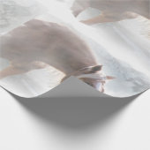 Schönes Pferd im Schnee Geschenkreise Geschenkpapier (Ecke)
