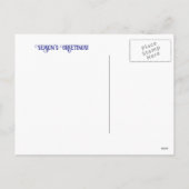 Schönes Pferd im Schnee Weihnachten Postkarte (Rückseite)