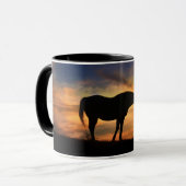Schönes Pferd im Südwesten des Himmels Tasse (Vorderseite Links)