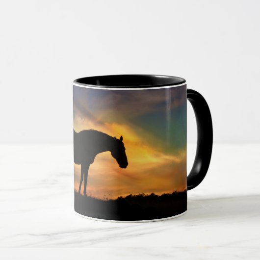Schönes Pferd im Südwesten des Himmels Tasse (VorderseiteRechts)