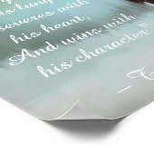 Schönes Pferd Inspiration Zitat Dekoupage Poster (Ecke)