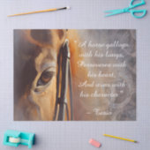 Schönes Pferd Inspiration Zitat Seidenpapier (Basteln)