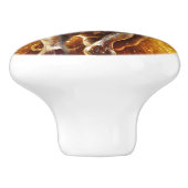 Schönes Pferd Keramikknauf (Seitenansicht)