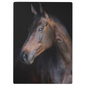 Schönes Pferd Klemmbrett (Rückseite)