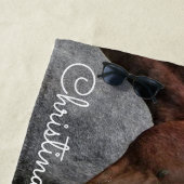 Schönes Pferd Personalisiertes Badetuch (Beispiel)