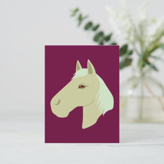 Schönes Pferd Postkarte (Stehend Vorderseite)