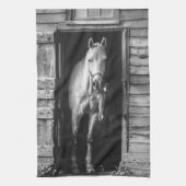 Schönes Pferd Rustikales Bauernhaus Geschirrtuch (Vertikal)